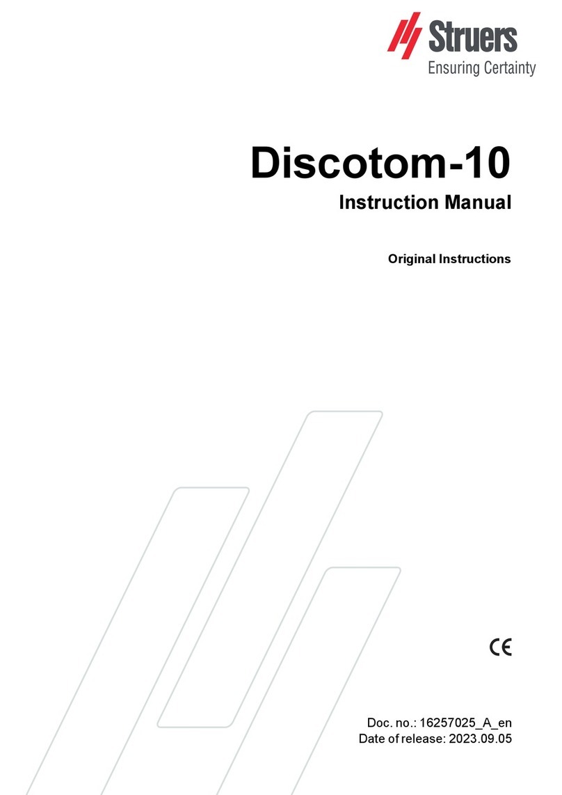 Struers Discotom-10 instruction manual