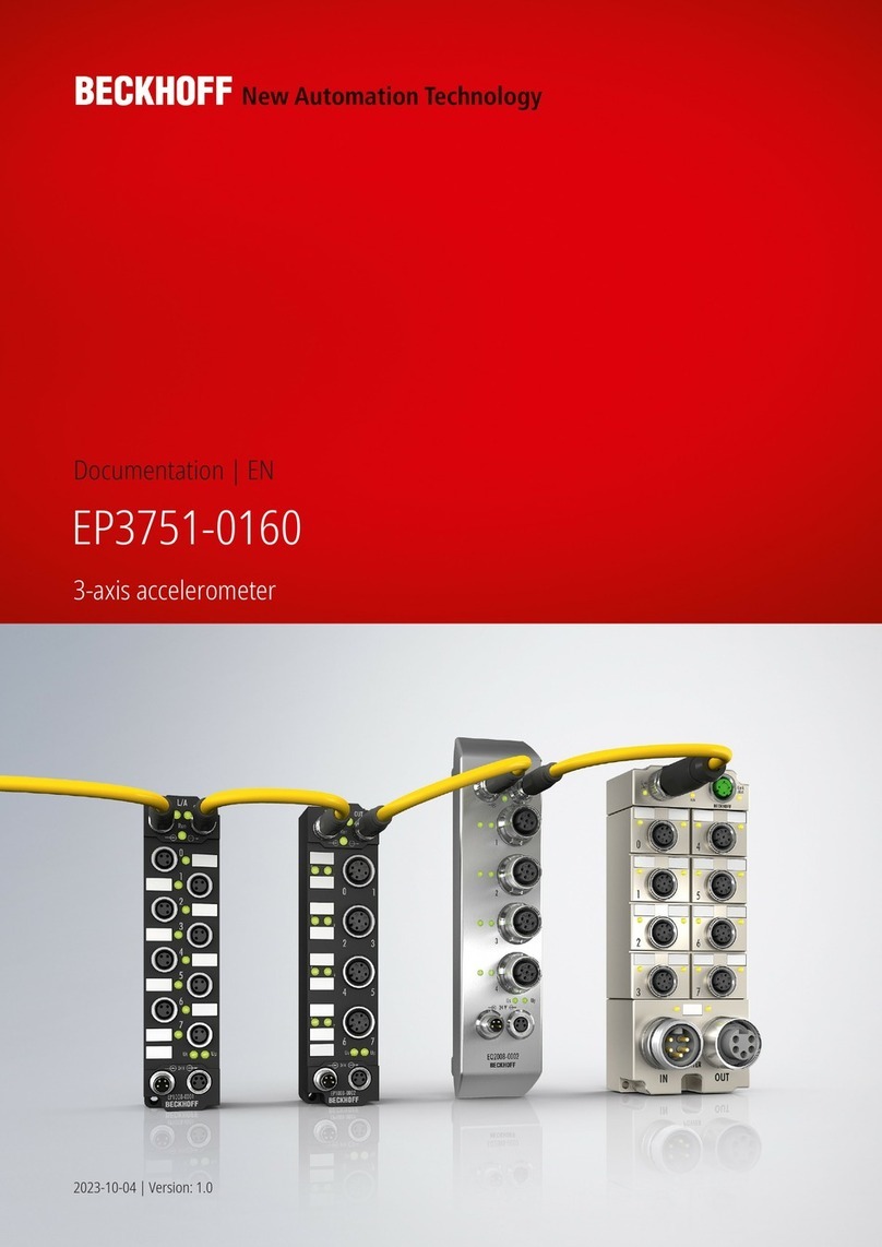 Beckhoff EP3751-0160 Operator's manual