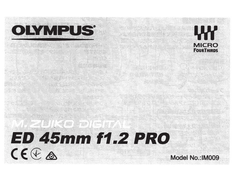 Olympus M.Zuiko ED 45mm f1.2 PRO User manual Olympus M.Zuiko ED 45mm f1.2 PRO User manual