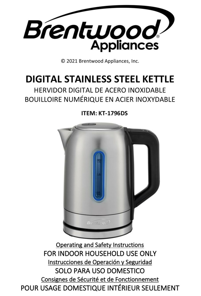 Brentwood Appliances KT-1796DS Operating and safety instructions