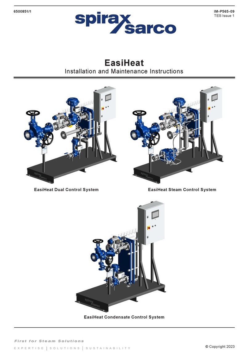 Spirax Sarco EasiHeat Installation and maintenance instructions Spirax Sarco EasiHeat Installation and maintenance instructions