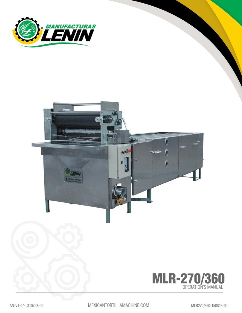 Manufacturas Lenin MLR-270 Operation manual