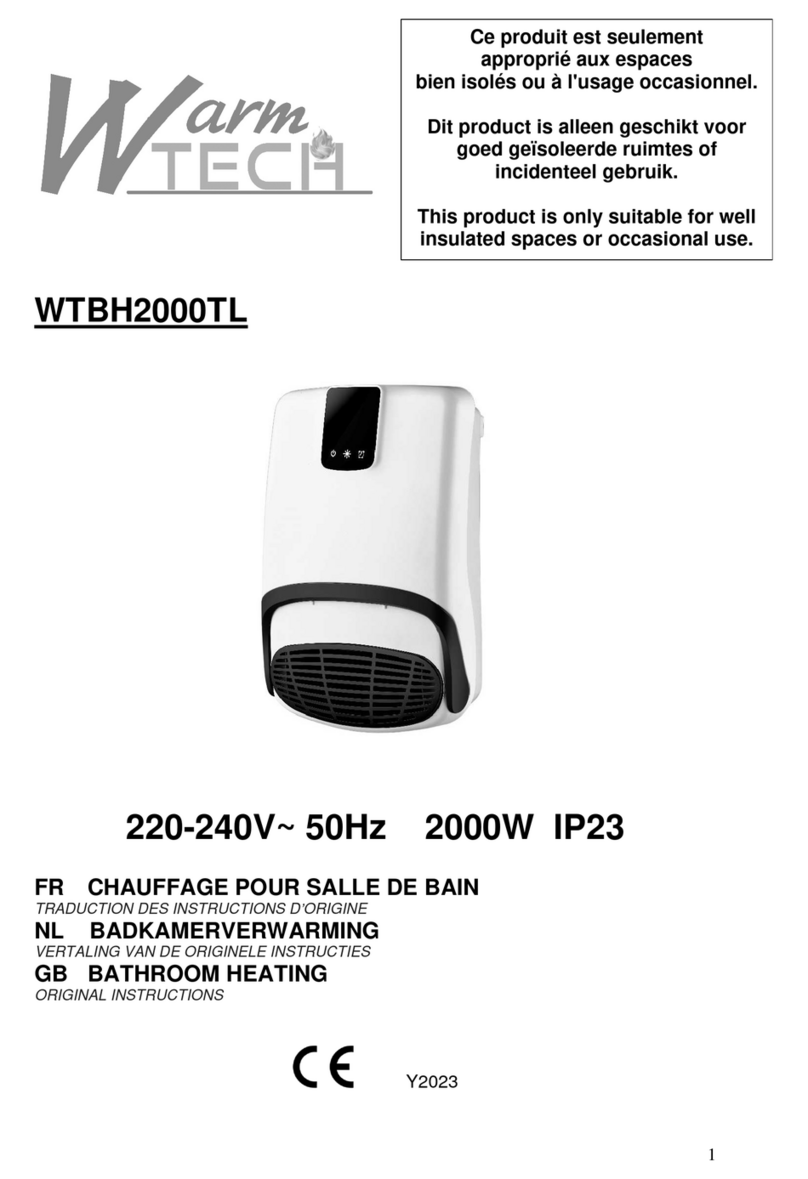 Warmtech WTBH2000TL User manual
