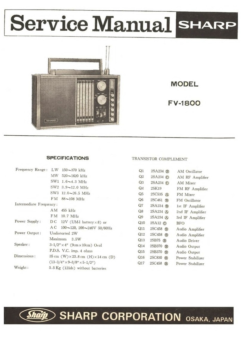 Sharp FV-1800 User manual Sharp FV-1800 User manual