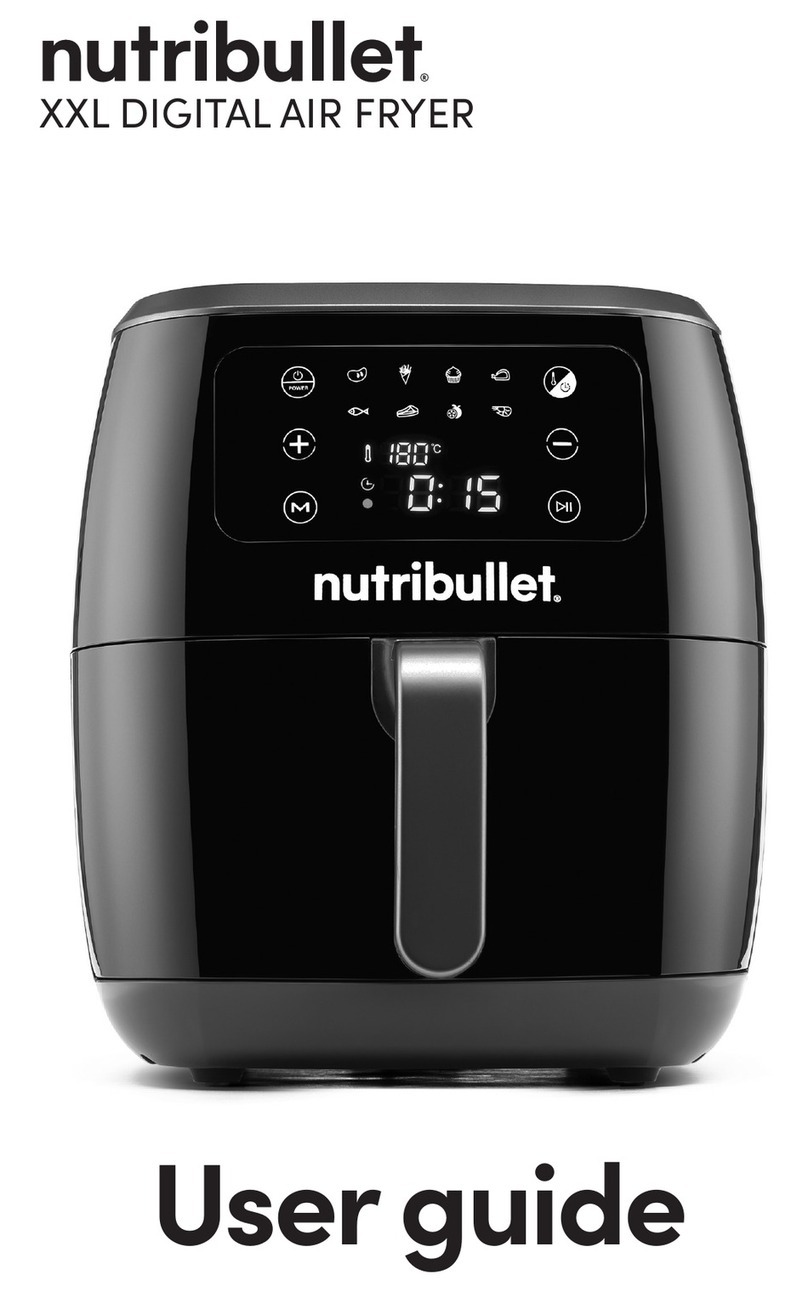NUTRIBULLET XXL DIGITAL AIR FRYER User manual NUTRIBULLET XXL DIGITAL AIR FRYER User manual