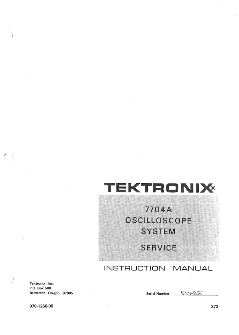 Tektronix 7704A User manual