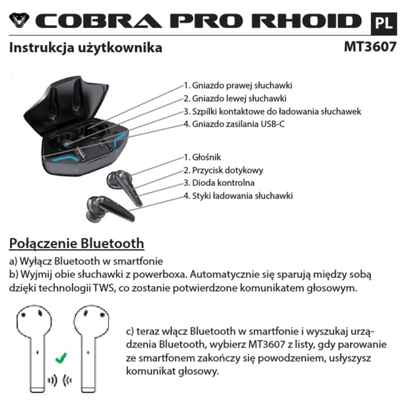 Cobra PRO RHOID user manual