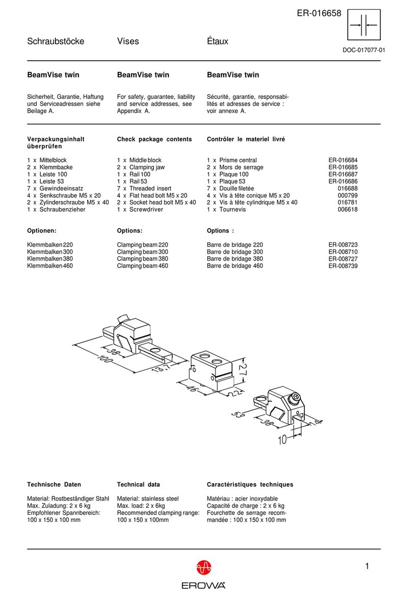erowa BeamVise twin User manual