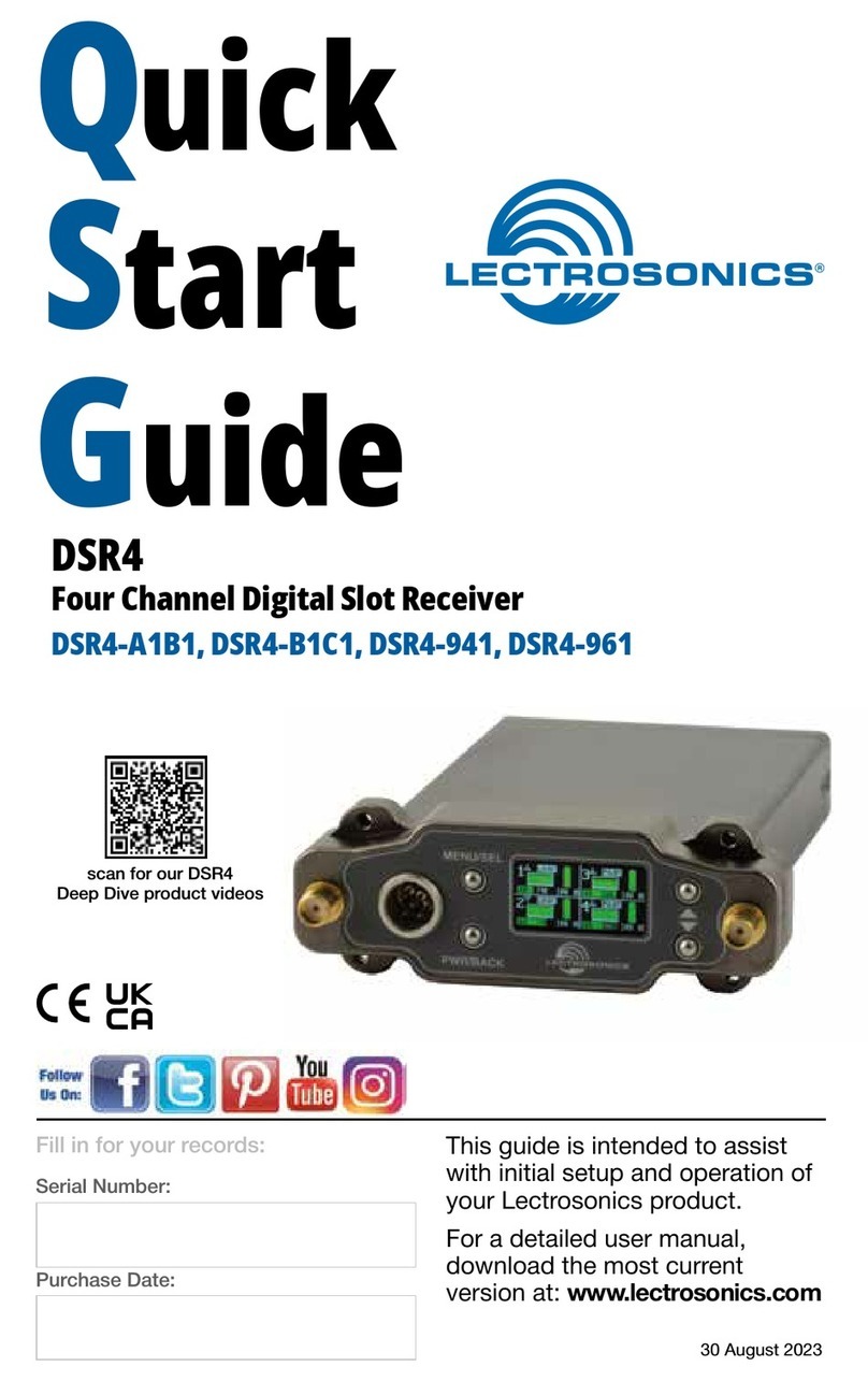 Lectrosonics DSR4 User manual
