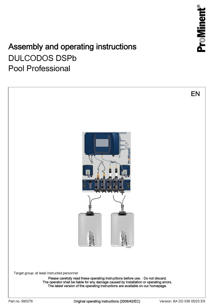 ProMinent DULCODOS DSPb Pool Professional User manual