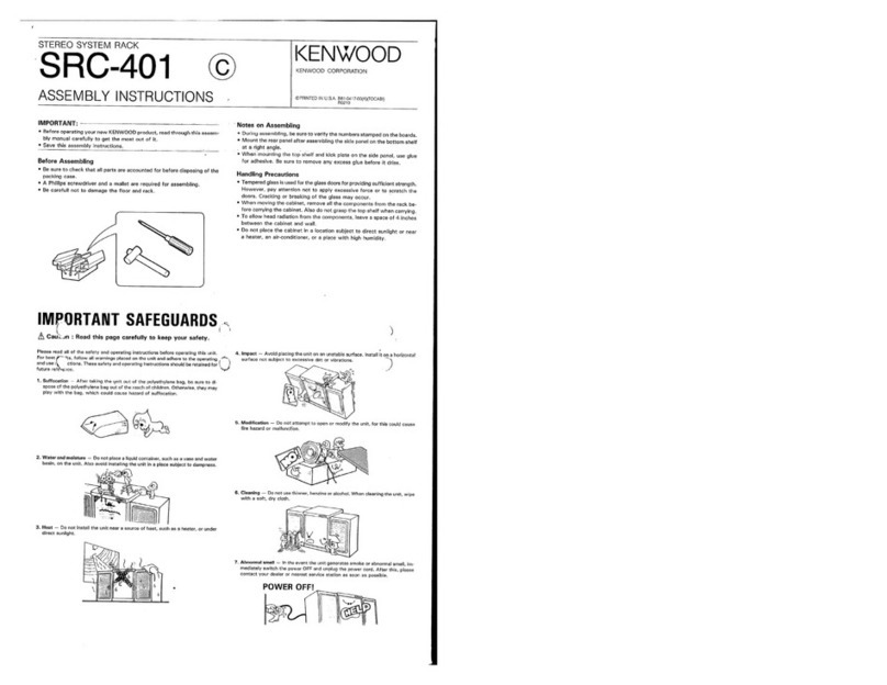 Kenwood SRC-401 Assembly instructions