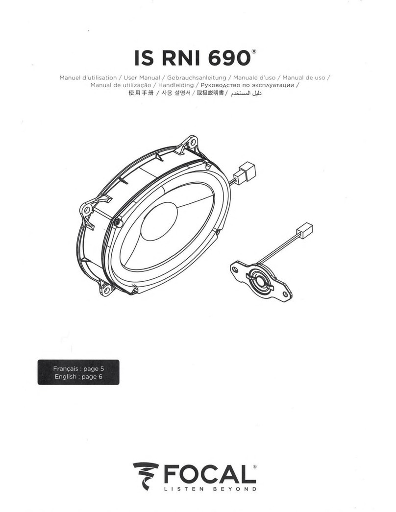 Focal IS RNI 690 user manual