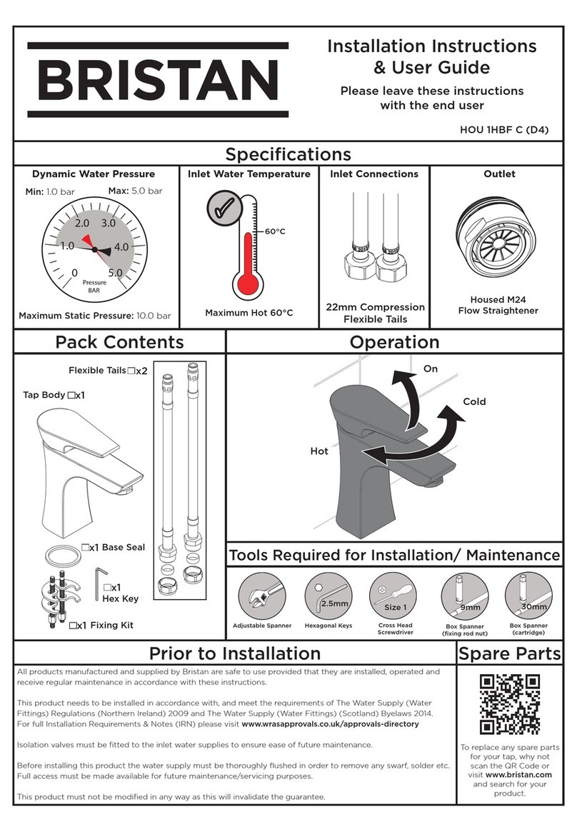Bristan HOU 1HBF C Wiring diagram