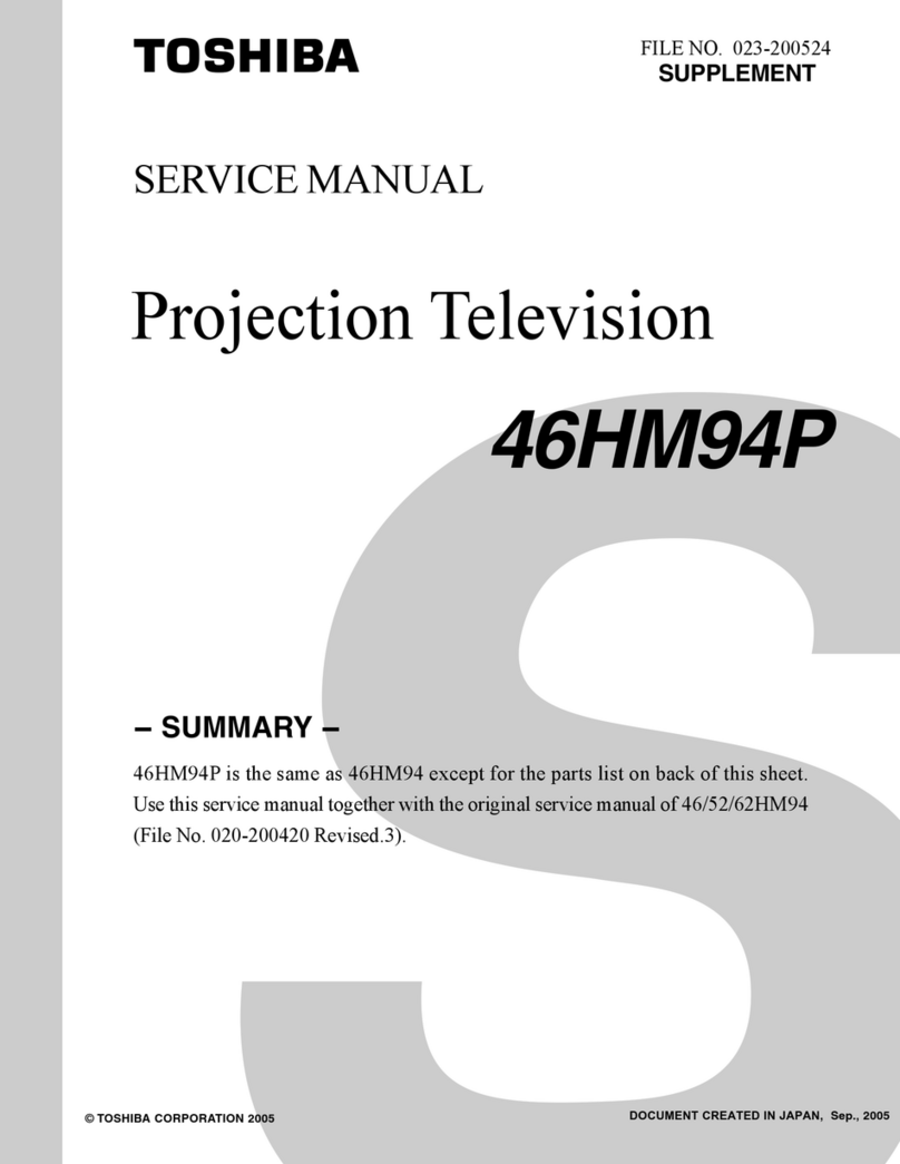 Toshiba 46HM94P User manual Toshiba 46HM94P User manual