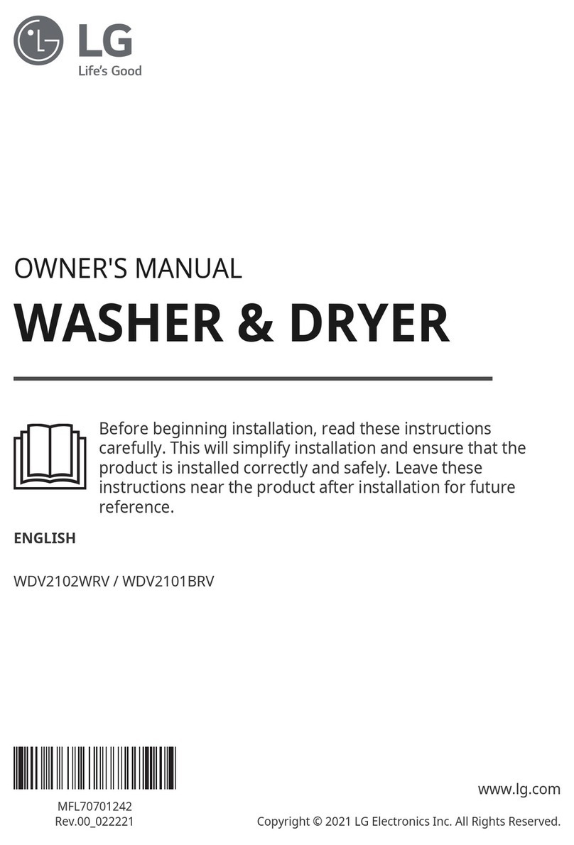 LG WDV2102WRV User manual