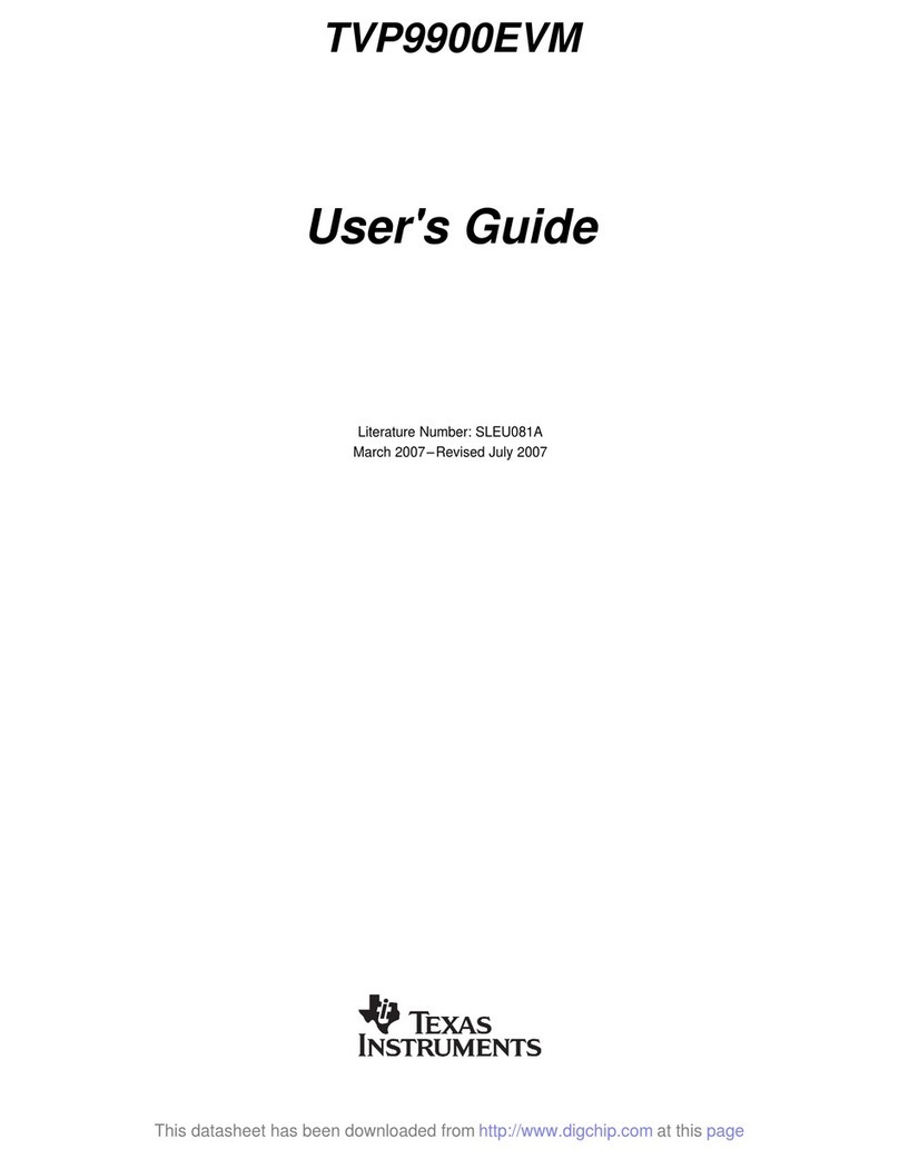 Texas Instruments TVP9900EVM User manual