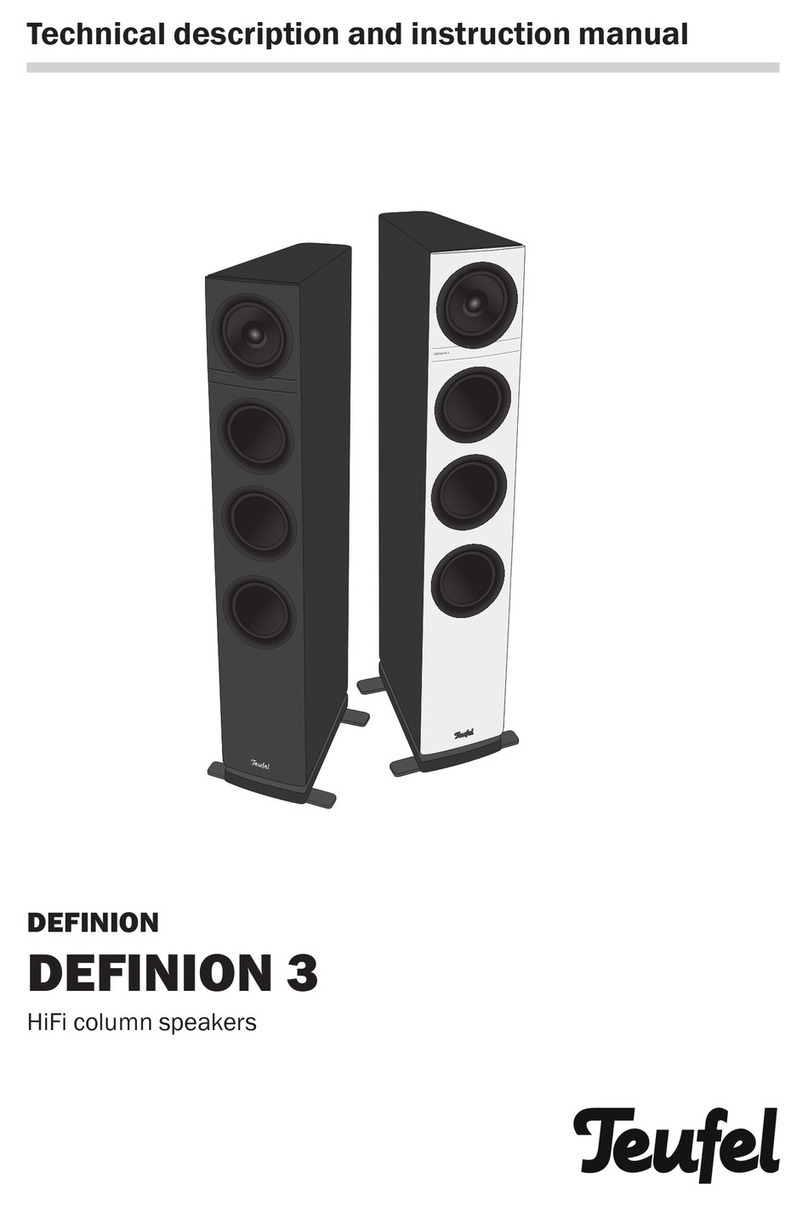Teufel Definion 3 Center Technical description and instruction manual