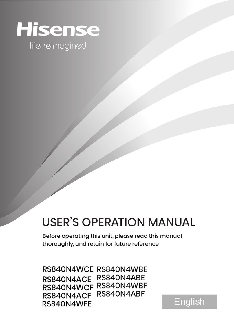 Hisense RS840N4WBE User's operation manual