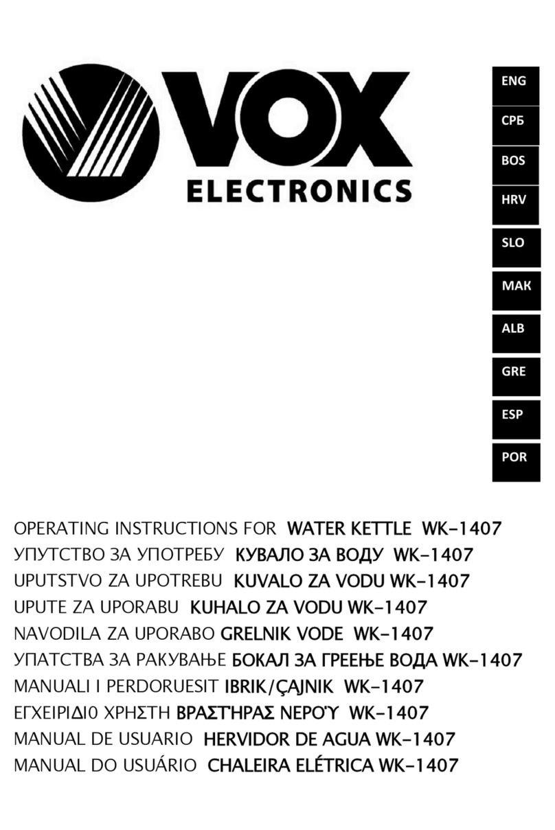 VOX electronics WK-1407 operating instructions
