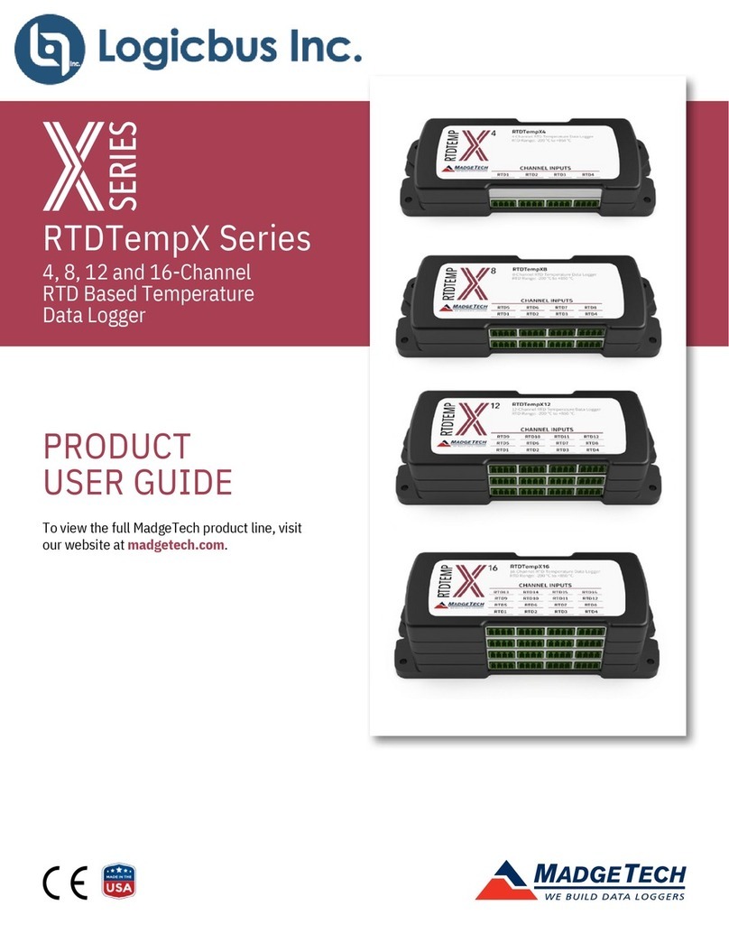 MadgeTech Logicbus X Series Specification sheet