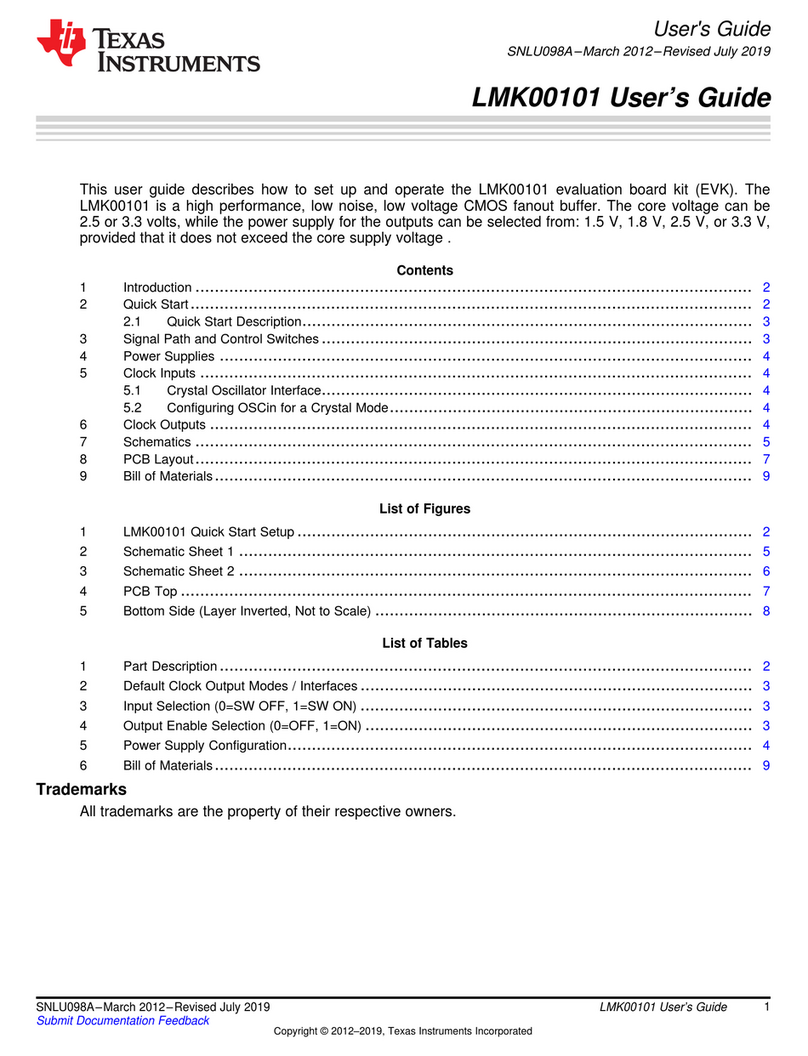 Texas Instruments LMK00101BEVAL/NOPB User manual