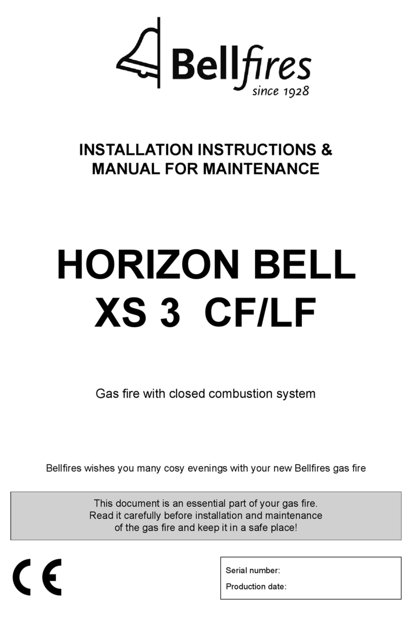 Bellfires HORIZON BELL XS 3 CF Installation instructions & manual for maintenance