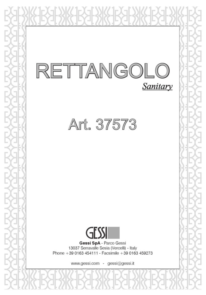 Gessi 37573 manual