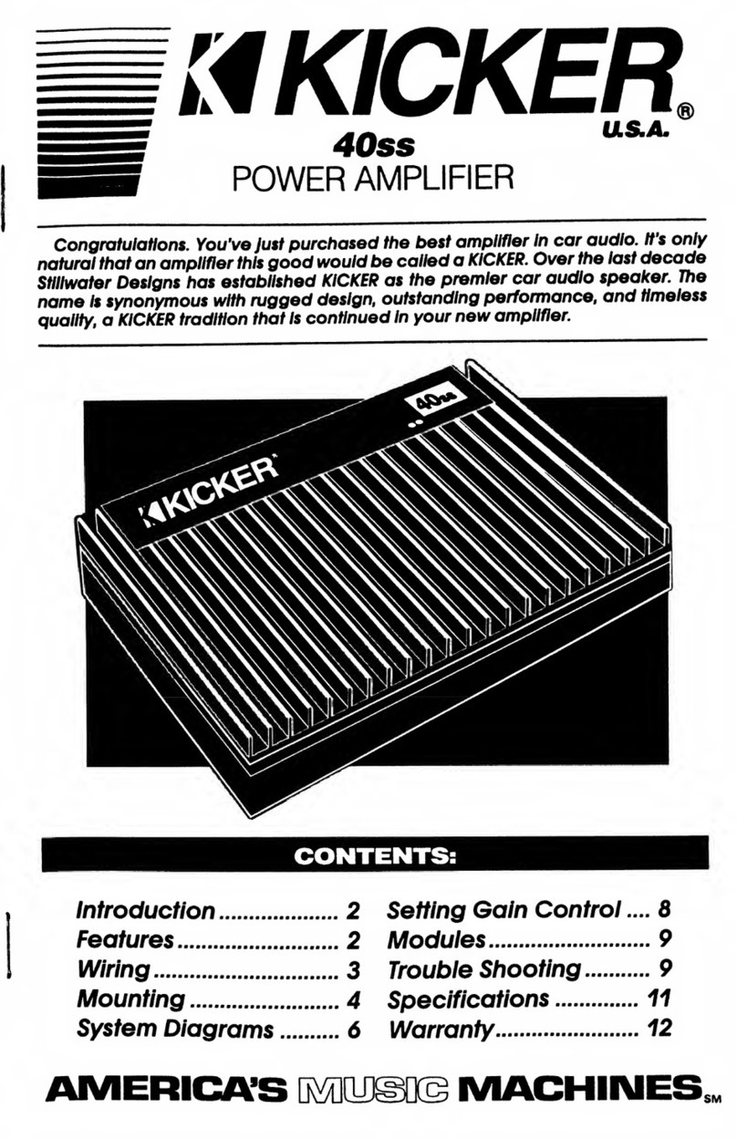 Kicker 40ss User manual