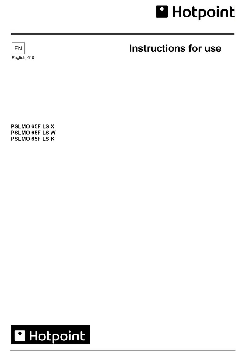 Hotpoint PSLMO 65F LS X User manual