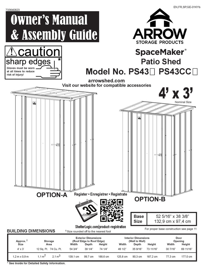 Arrow PS43 Series Owner's manual & assembly guide