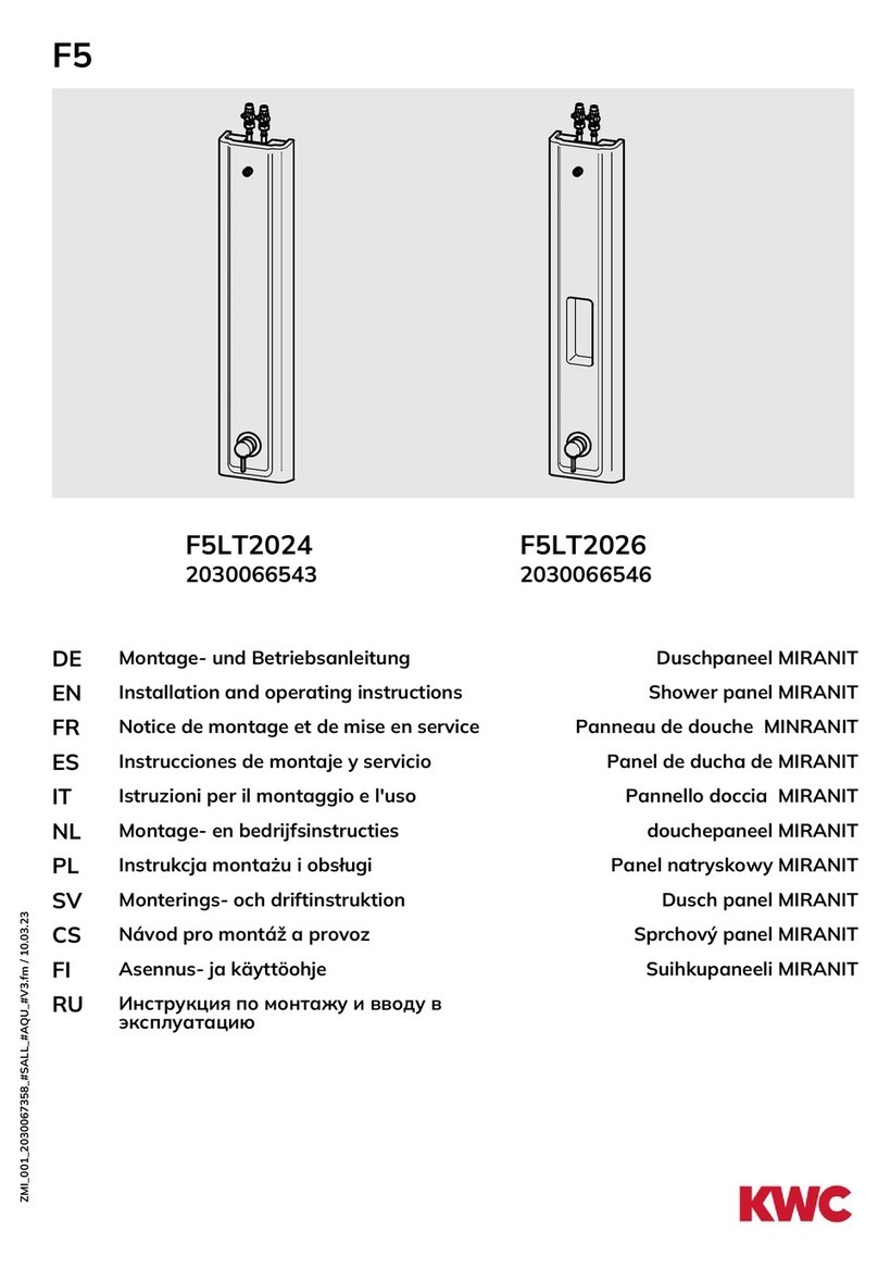 KWC MIRANIT F5LT2024 Installation and operating instructions KWC MIRANIT F5LT2024 Installation and operating instructions