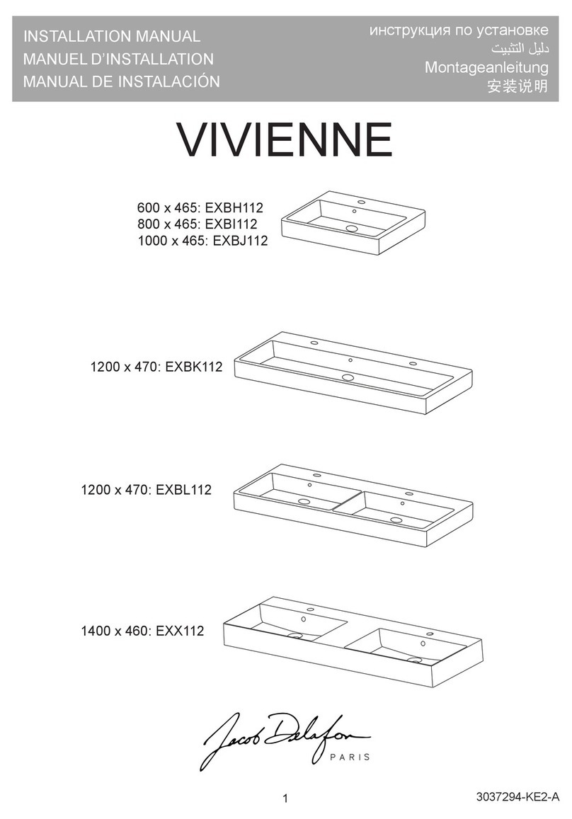 Jacob Delafon VIVIENNE EXX112 User manual Jacob Delafon VIVIENNE EXX112 User manual