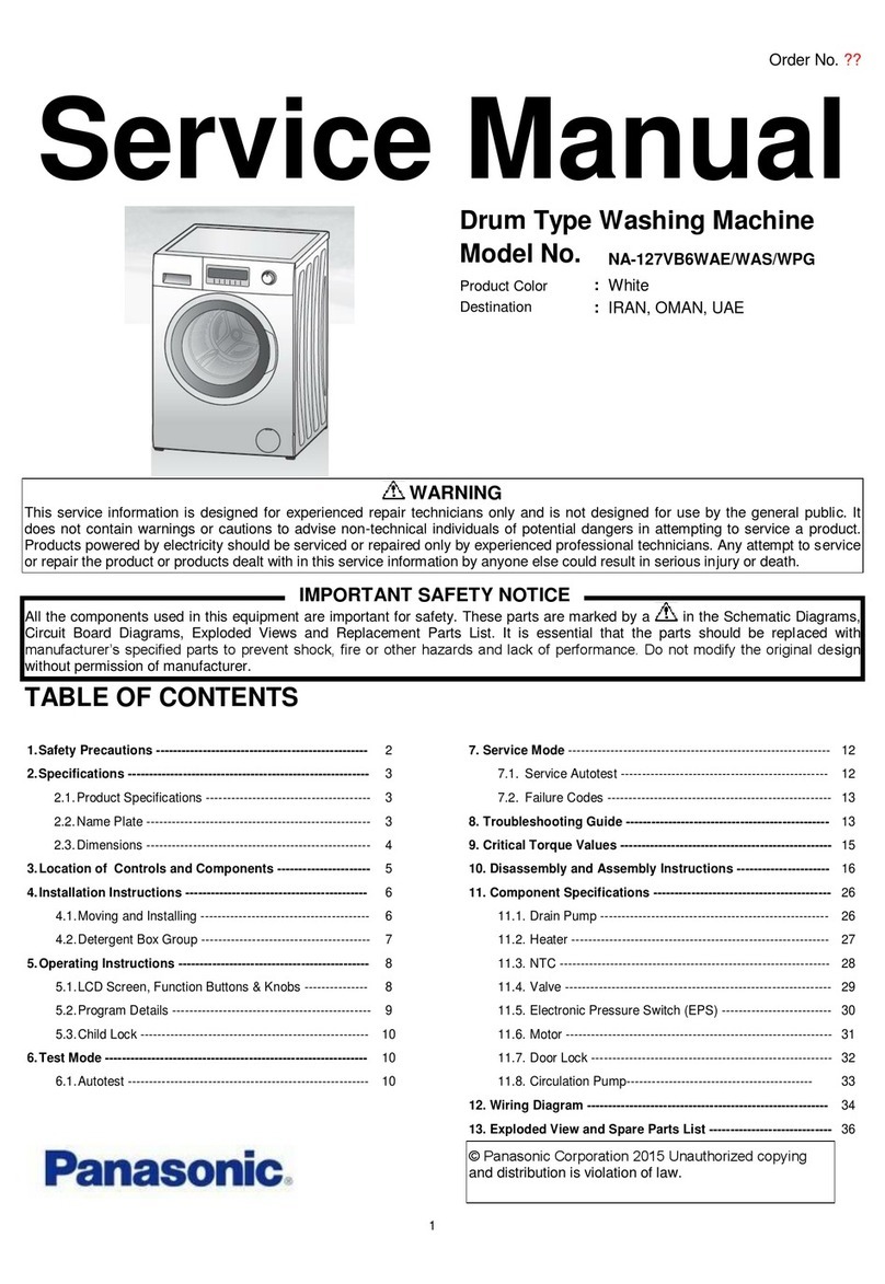 Panasonic NA-127VB6WAE User manual