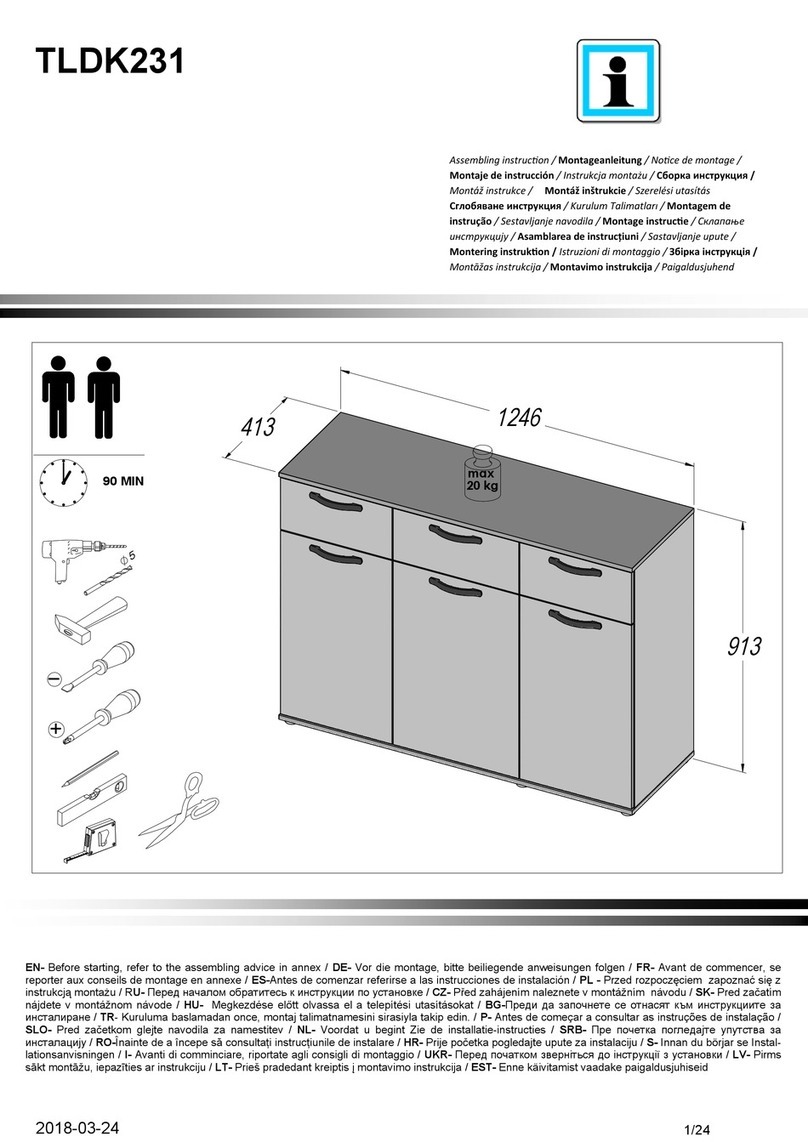 ASKO-NÁBYTEK TLDK231 User manual