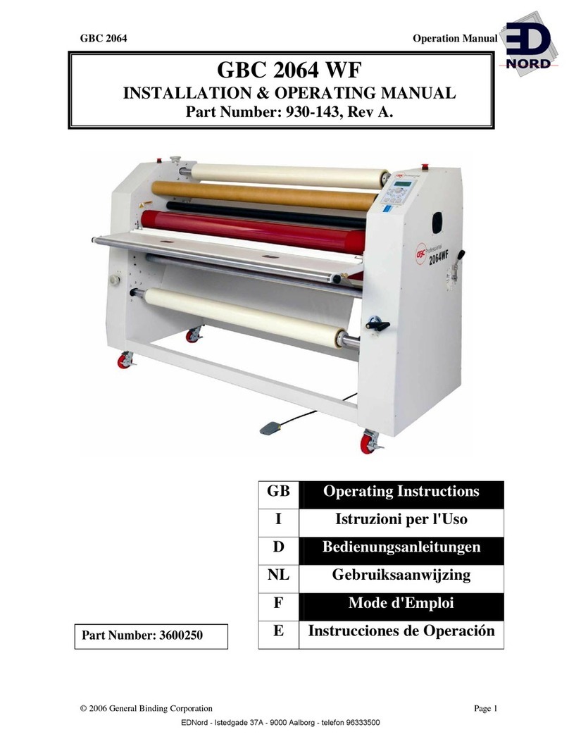 nord GBC 2064 WF Installation & operating manual