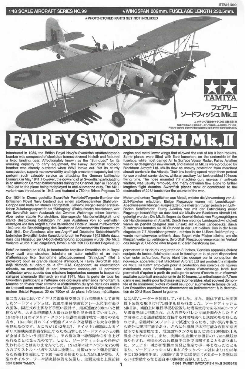 Tamiya FAIREY SWORDFISH Mk.II manual