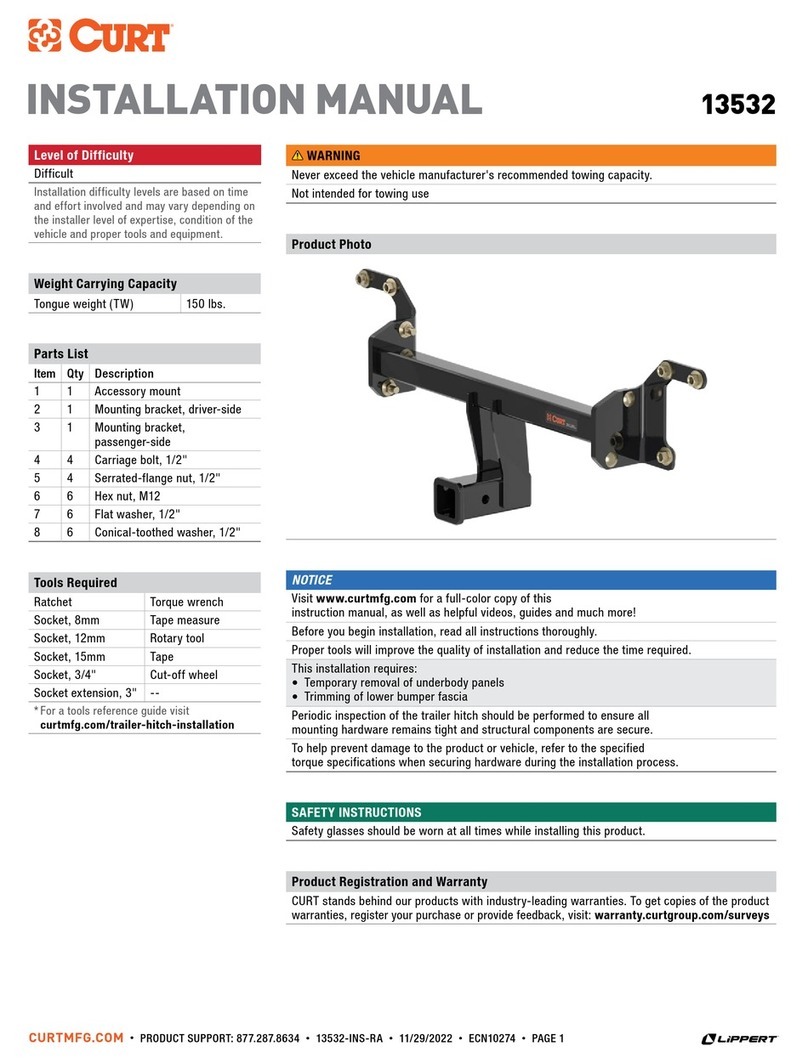 curt 13532 User manual