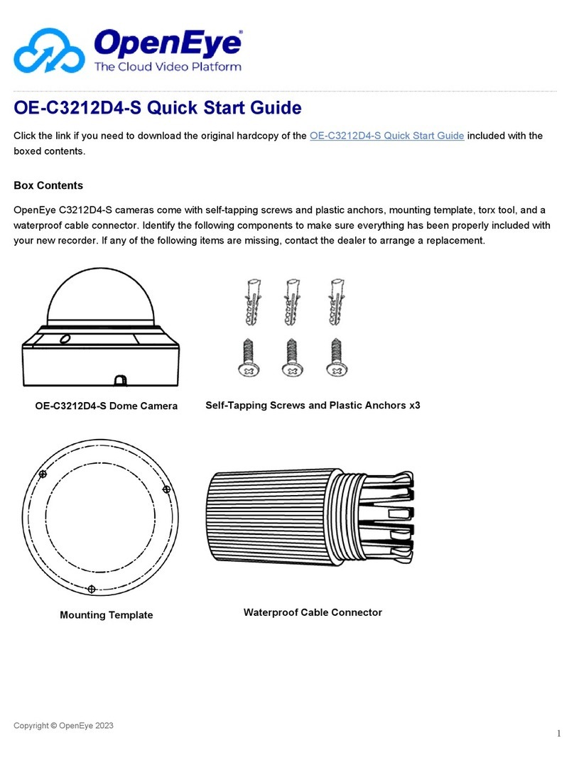 OpenEye OE-C3212D4-S User manual