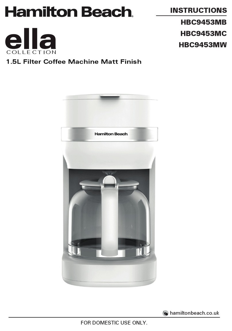 Hamilton Beach ella HBC9453MB User manual