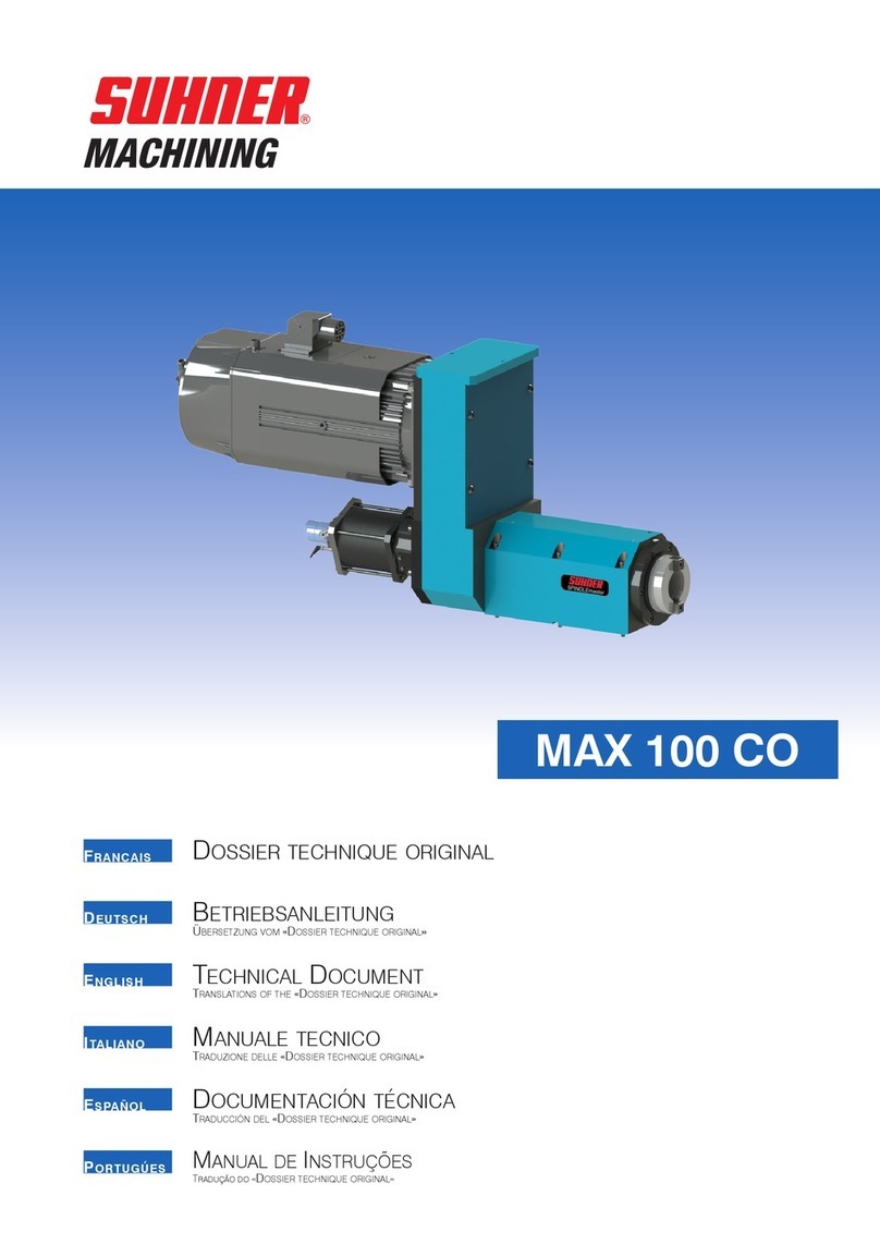 SUHNER MACHINING MAX 100 CO Technical manual