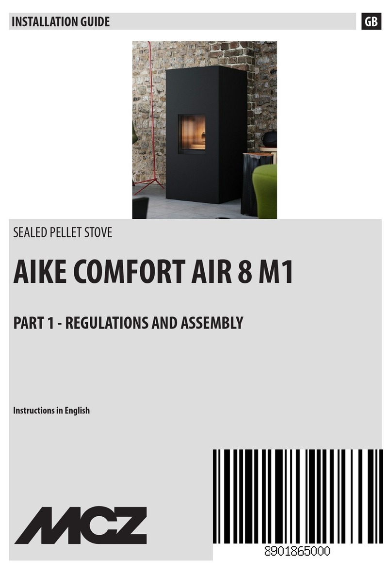 MCZ AIKE COMFORT AIR 8 M1 installation guide