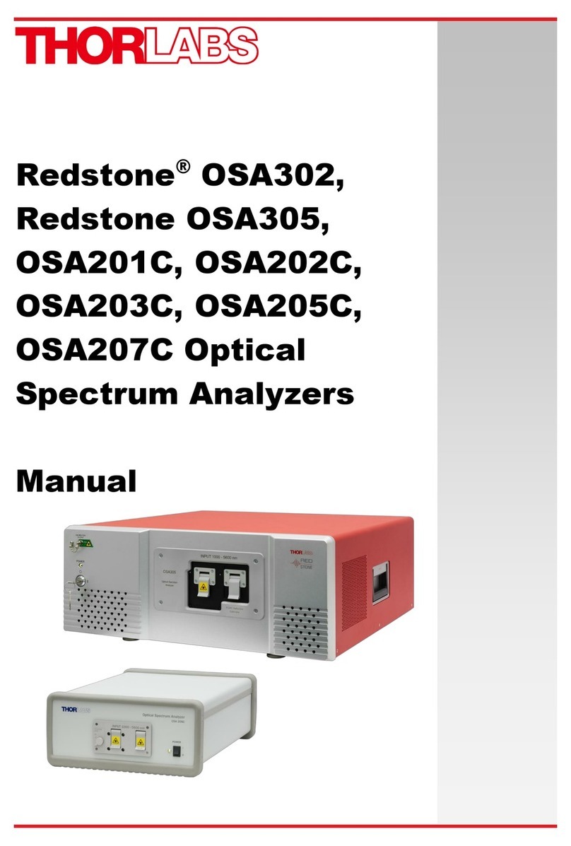 THORLABS Redstone OSA302 manual
