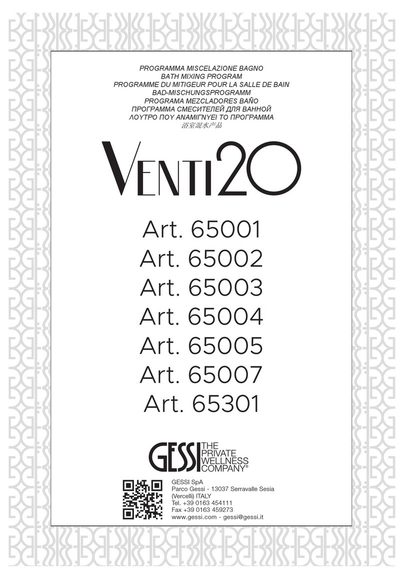 Gessi VENTI2O 65001 manual