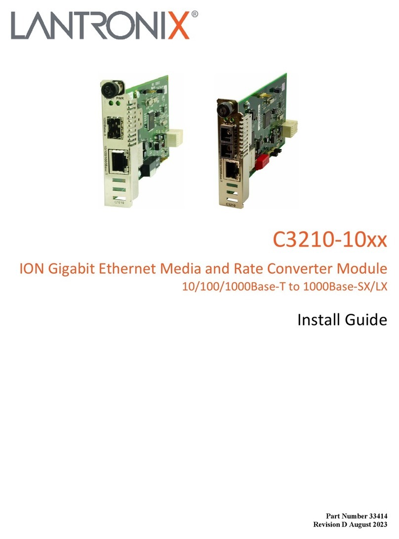 Lantronix C3210-10 Series User manual Lantronix C3210-10 Series User manual