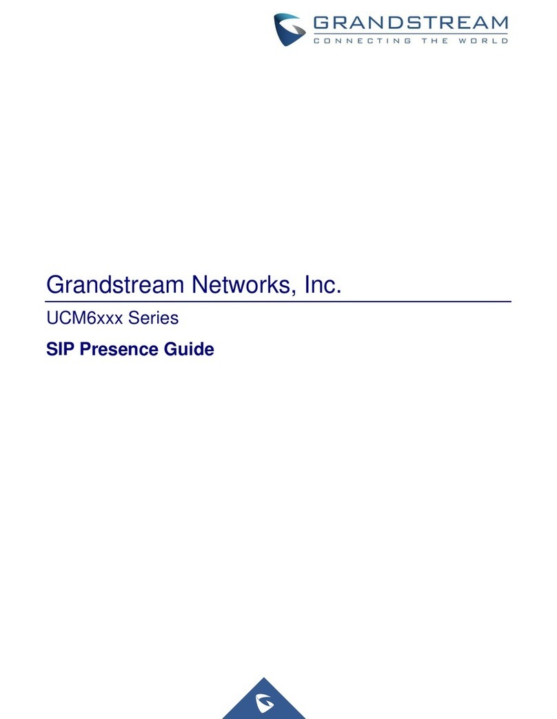 Grandstream Networks UCM6 series User manual