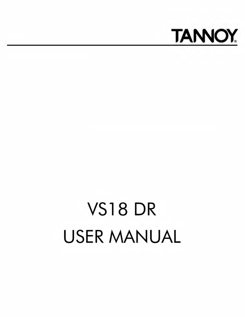 Tannoy VS18 DR User manual