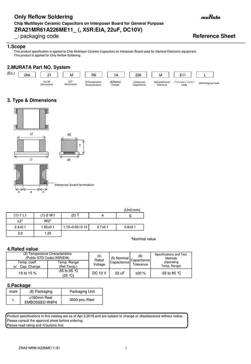 Murata ZRA21MR61A226ME11 Series Reference sheet Murata ZRA21MR61A226ME11 Series Reference sheet