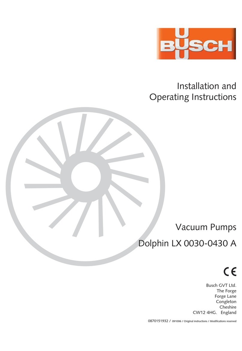 BUSCH Dolphin LX 0030 A Installation and operating instructions