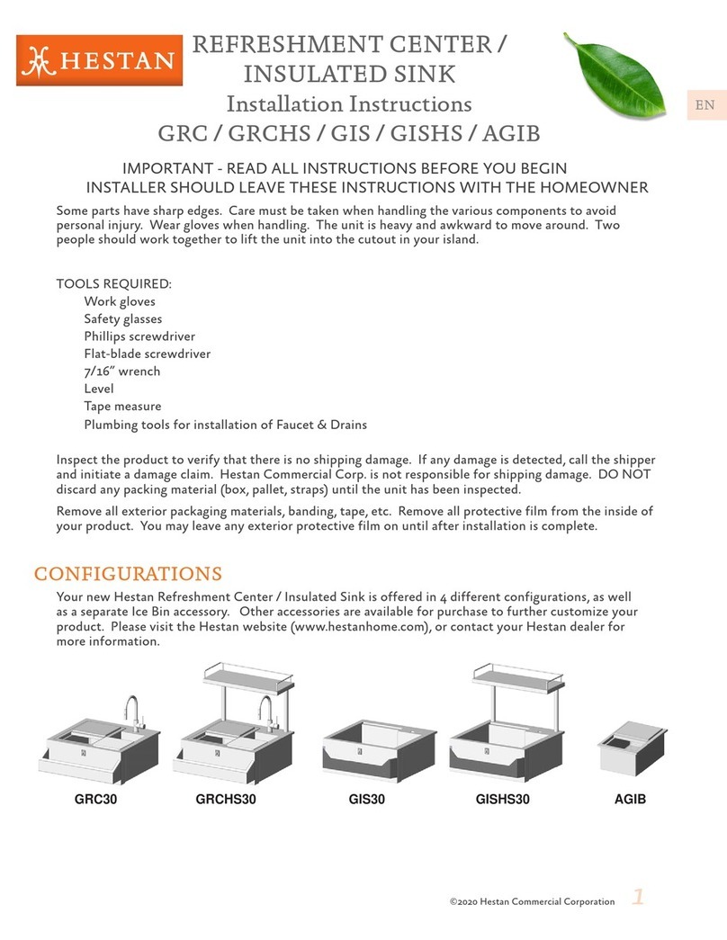 hestan GRC installation instructions