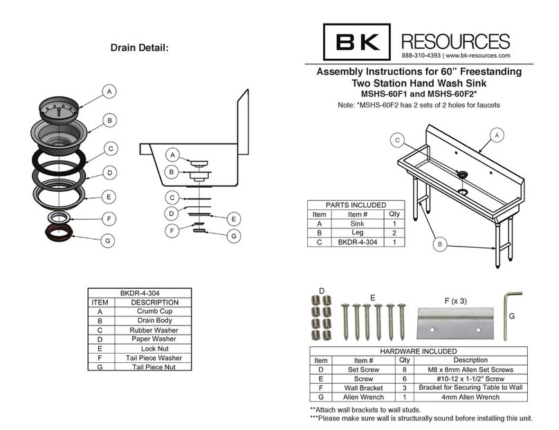 BK RESOURCES MSHS-60F1 User manual